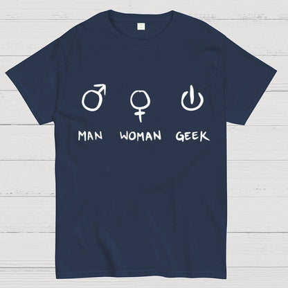 Symbols For Man, Woman & Geek T-Shirt