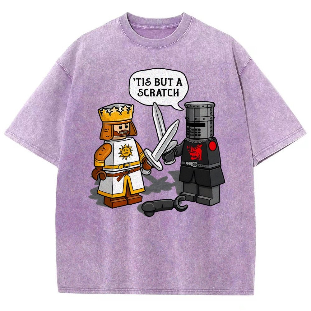 King Vs Knight Vintage Distressed T-shirt