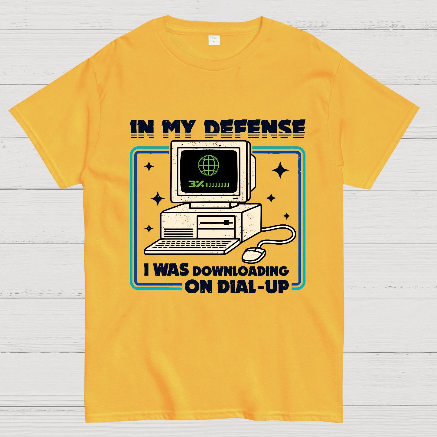 Defense Protocol Dial-Up Geek T-Shirt