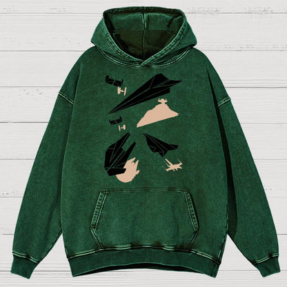 Paper Wars Vintage Distressed Hoodie