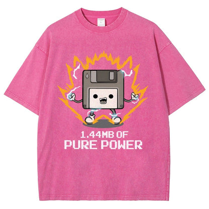 1.44mb of pure power Vintage Distressed T-shirt