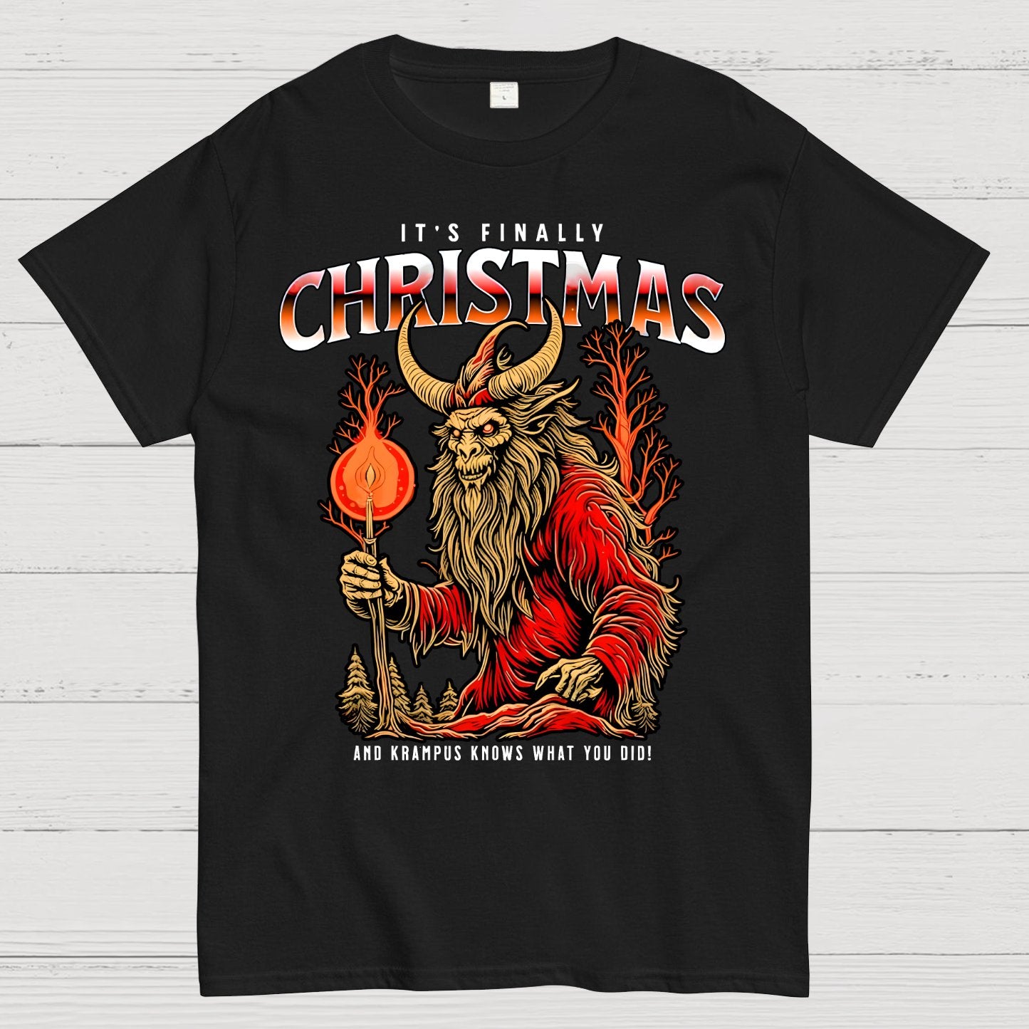 It's Finally Christmas And Krampus Knows What You Did Geek T-Shirt