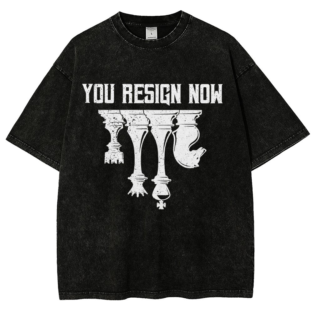 Chess You Resign Now Vintage Distressed T-shirt