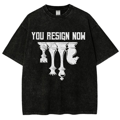 Chess You Resign Now Vintage Distressed T-shirt
