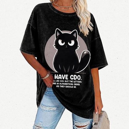 OCD vs CDO Vintage Distressed T-shirt
