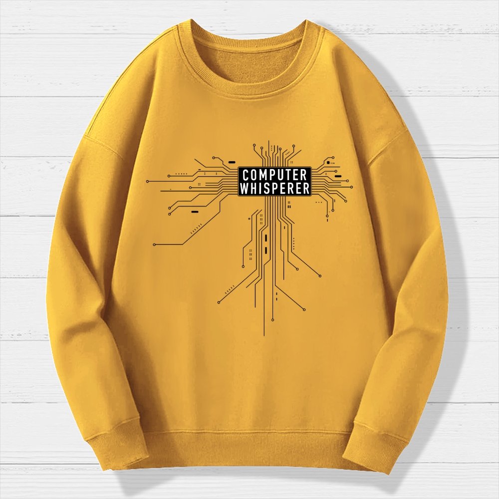 Computer Whisperer Geek Cotton Sweatshirt