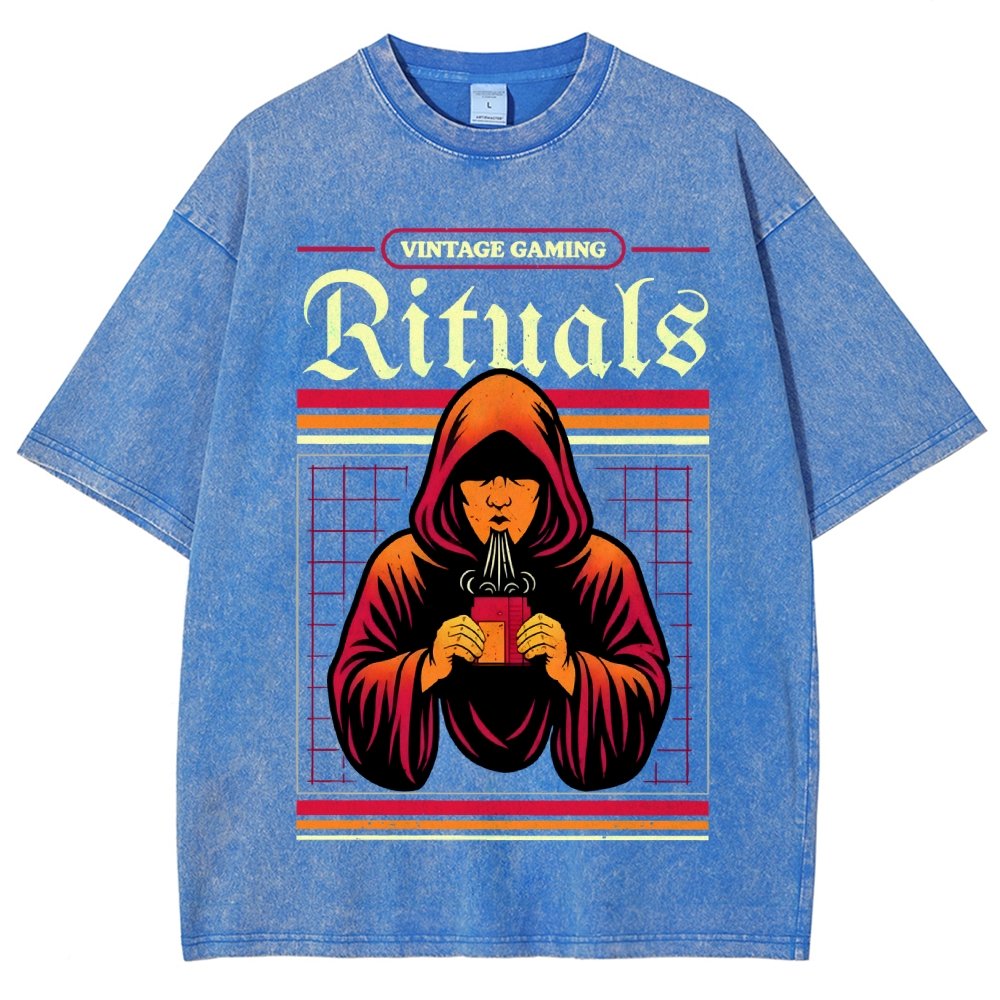 Vintage Gaming Rituals Buy Now Vintage Distressed T-shirt