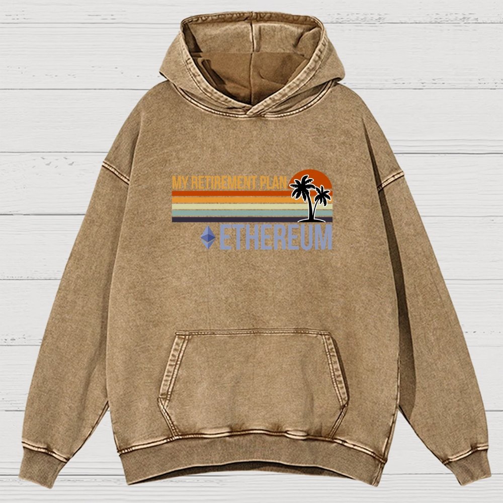ETH Retirement Plan Vintage Distressed Hoodie