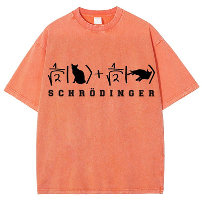 Schrödinger's Cat Vintage Distressed T-shirt