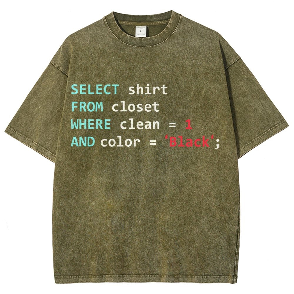 Programmer Database Vintage Distressed T-shirt