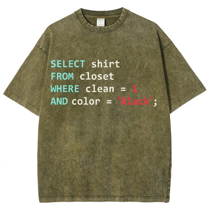 Programmer Database Vintage Distressed T-shirt
