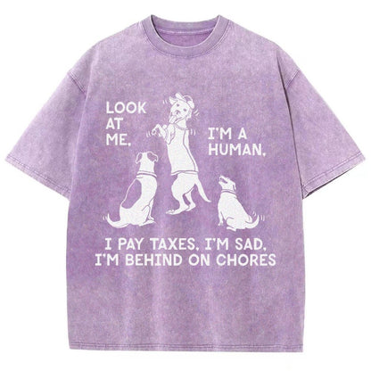 Dog Mocks Humans Vintage Distressed T-shirt