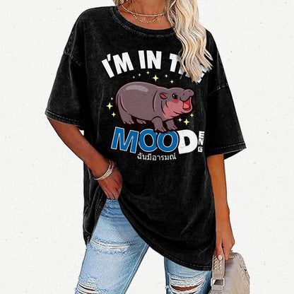 I'm In The MOOd Deng Vintage Distressed T-shirt
