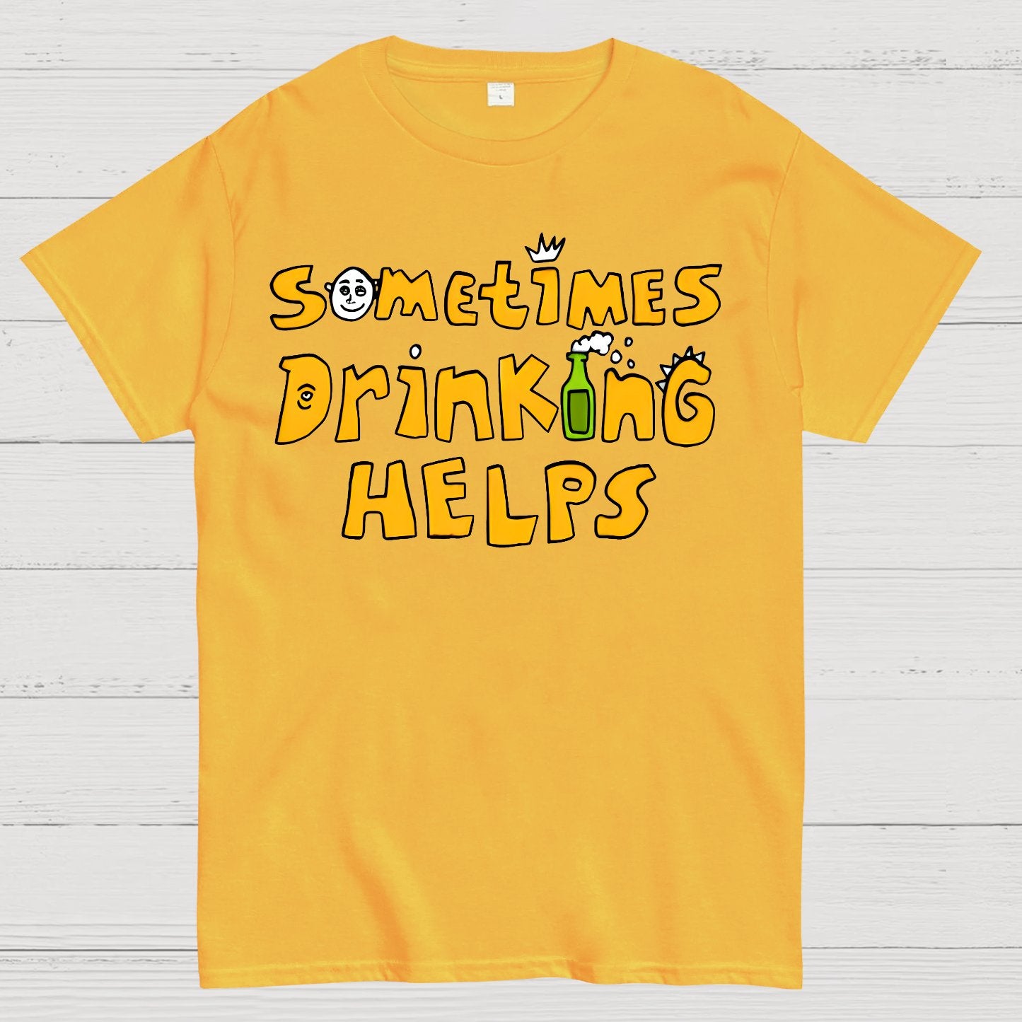 Sometimes Drinking Helps Geek T-Shirt