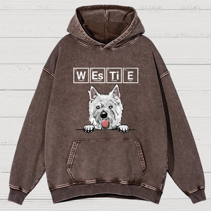 Periodic Table Of Dogs  Dog Lover  Funny Science Vintage Distressed Hoodie
