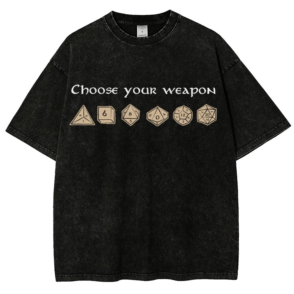 Choose your weapon Vintage Distressed T-shirt