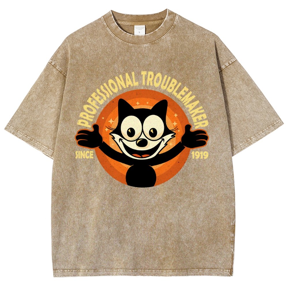 Professional Troublemaker Vintage Distressed T-shirt