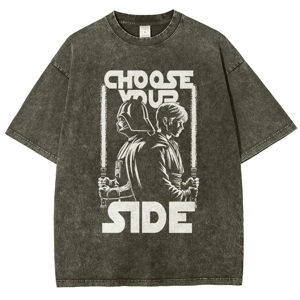 Choose Your Side Vintage Distressed T-shirt