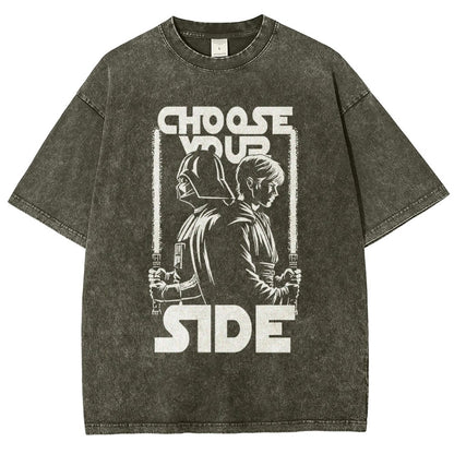 Choose Your Side Vintage Distressed T-shirt