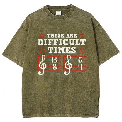 These Are Difficult Times Vintage Distressed T-shirt