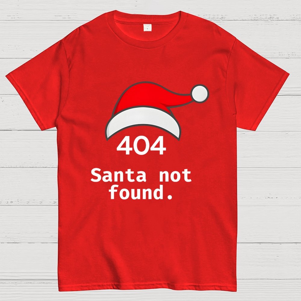 404 Santa Not Found computers joke Geek T-Shirt