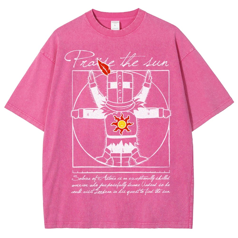Vitruvian Praise Vintage Distressed T-shirt