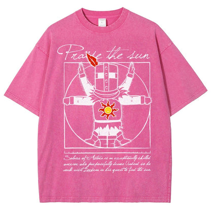 Vitruvian Praise Vintage Distressed T-shirt