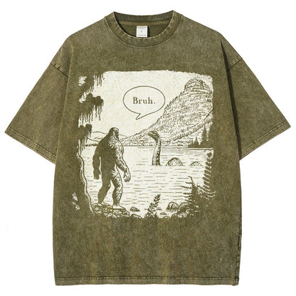 Bruh Vintage Distressed T-shirt