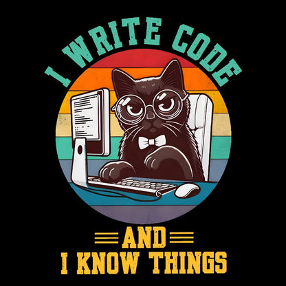 I Write Code And I Know Thing Geek T-Shirt
