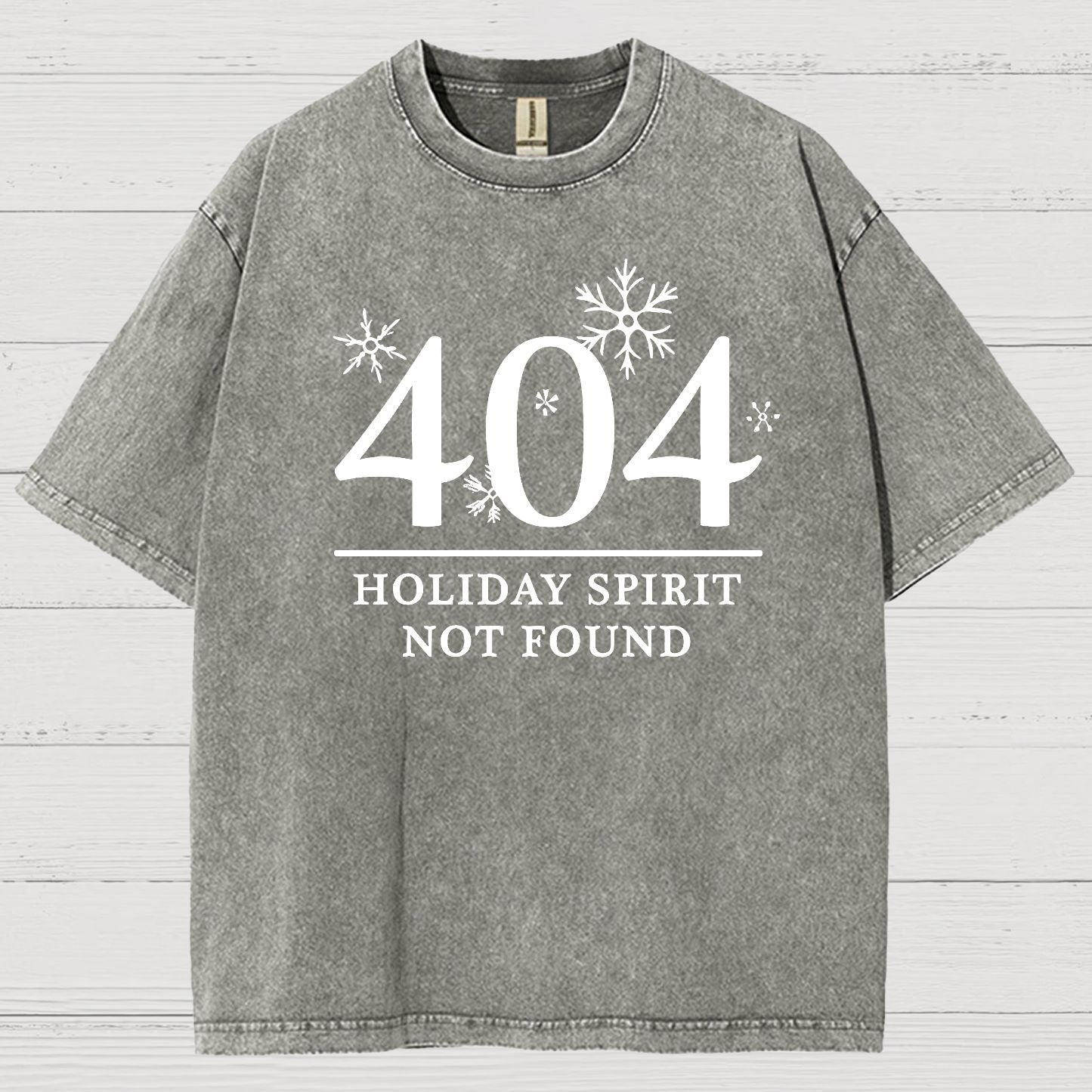 404 Holiday Spirit Not Found Vintage Distressed T-shirt