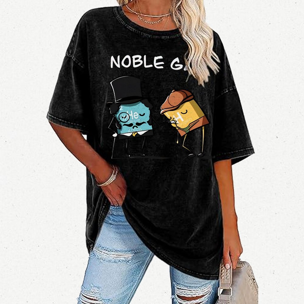 NOBLE GAS Vintage Distressed T-shirt
