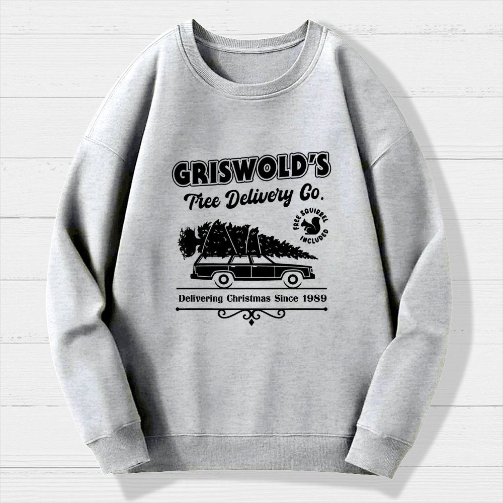 Holiday Tree Delivery Geek Cotton Sweatshirt