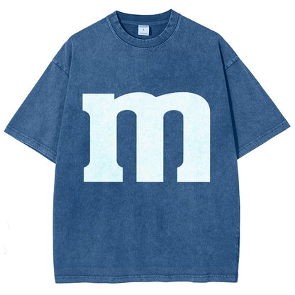 Fun letter M Vintage Distressed T-shirt