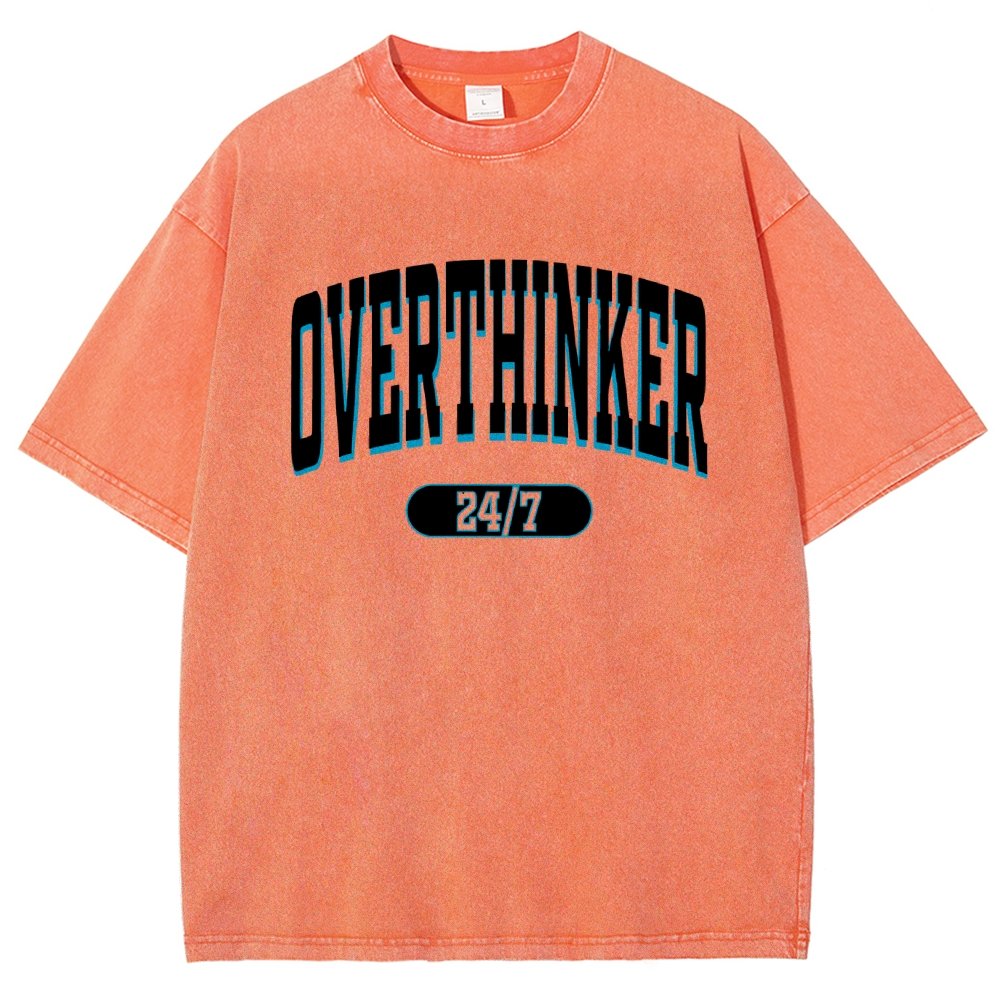 Overthinker All the time Vintage Distressed T-shirt