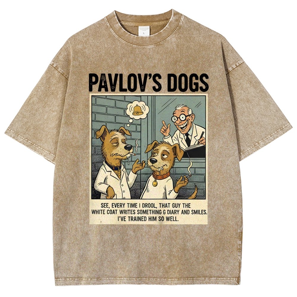 Pavlov's Dogs Art Print Vintage Distressed T-shirt