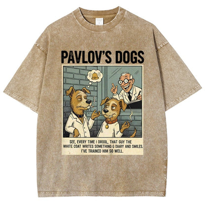 Pavlov's Dogs Art Print Vintage Distressed T-shirt
