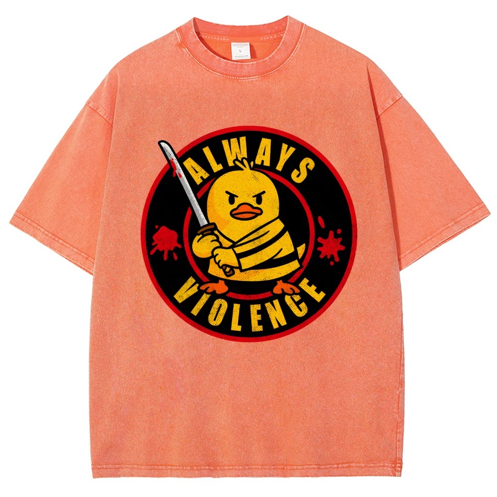 Always Violence Vintage Distressed T-shirt