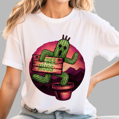 Huggable Cactus Geek T-Shirt