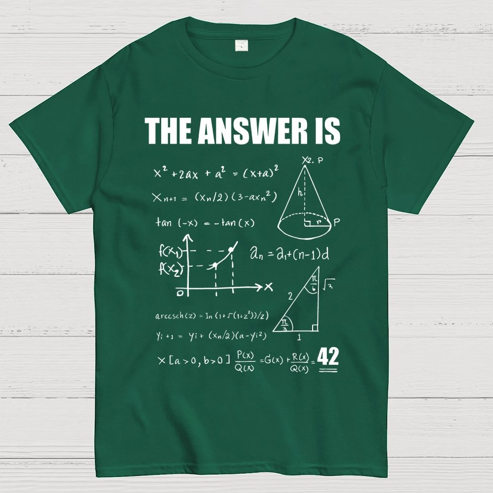 42 The Answer To Life The Universe Geek T-Shirt