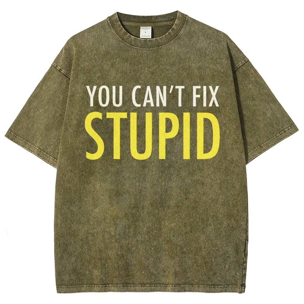 You Can’T Fix Stupid Vintage Distressed T-shirt