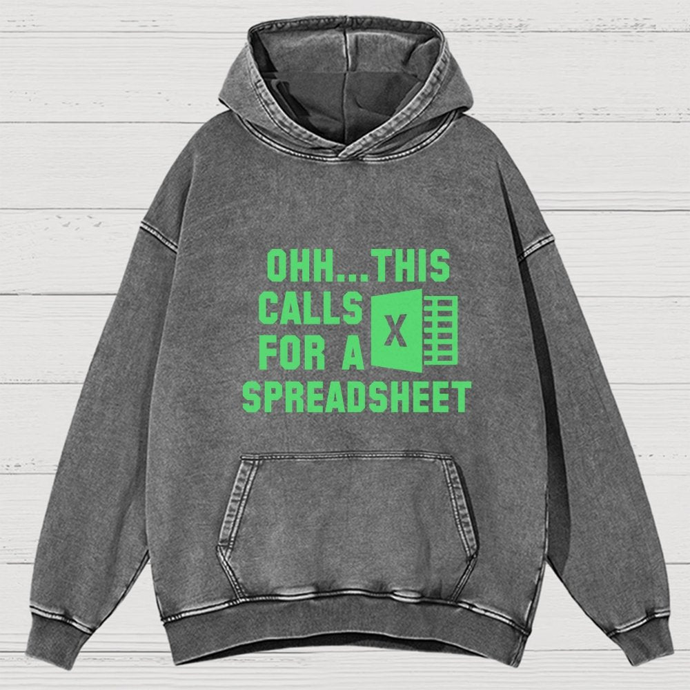 Ohh...This Calls for a Spreadsheet Vintage Distressed Hoodie