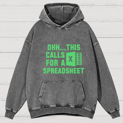 Ohh...This Calls for a Spreadsheet Vintage Distressed Hoodie