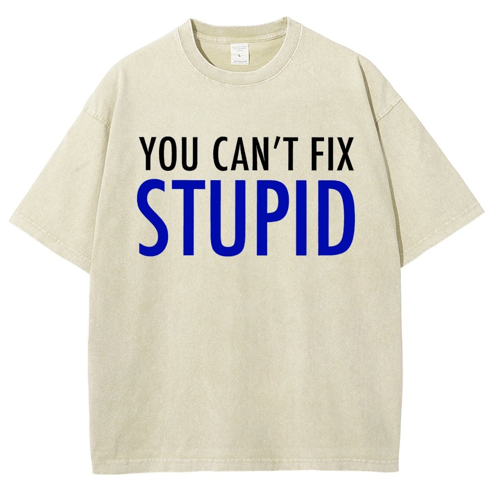 You Can’T Fix Stupid Vintage Distressed T-shirt