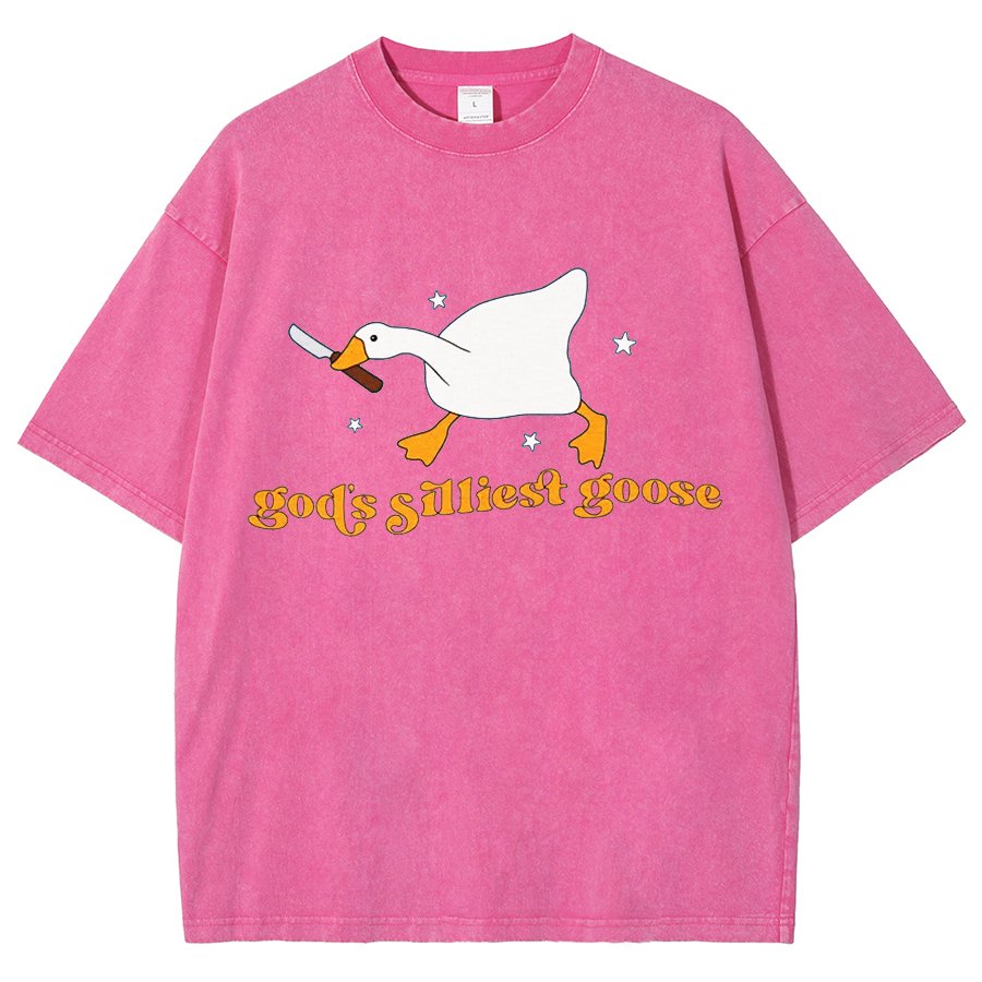 Goose Shirt God's Silliest Goose - Funny Vintage Distressed T-shirt