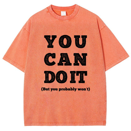 You Can Do It Vintage Distressed T-shirt