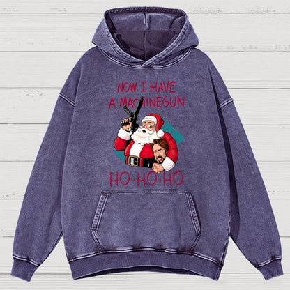 Ho-Ho-Ho Vintage Distressed Hoodie