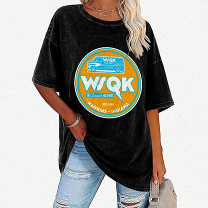 WSQK the Squawk Vintage Distressed T-shirt