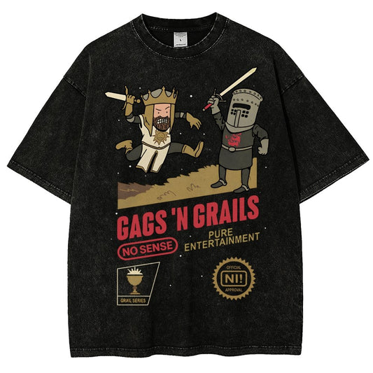 Gags 'n Grails Vintage Distressed T-shirt