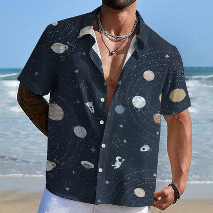 Space Planet Series Geek Hawaiian Shirt