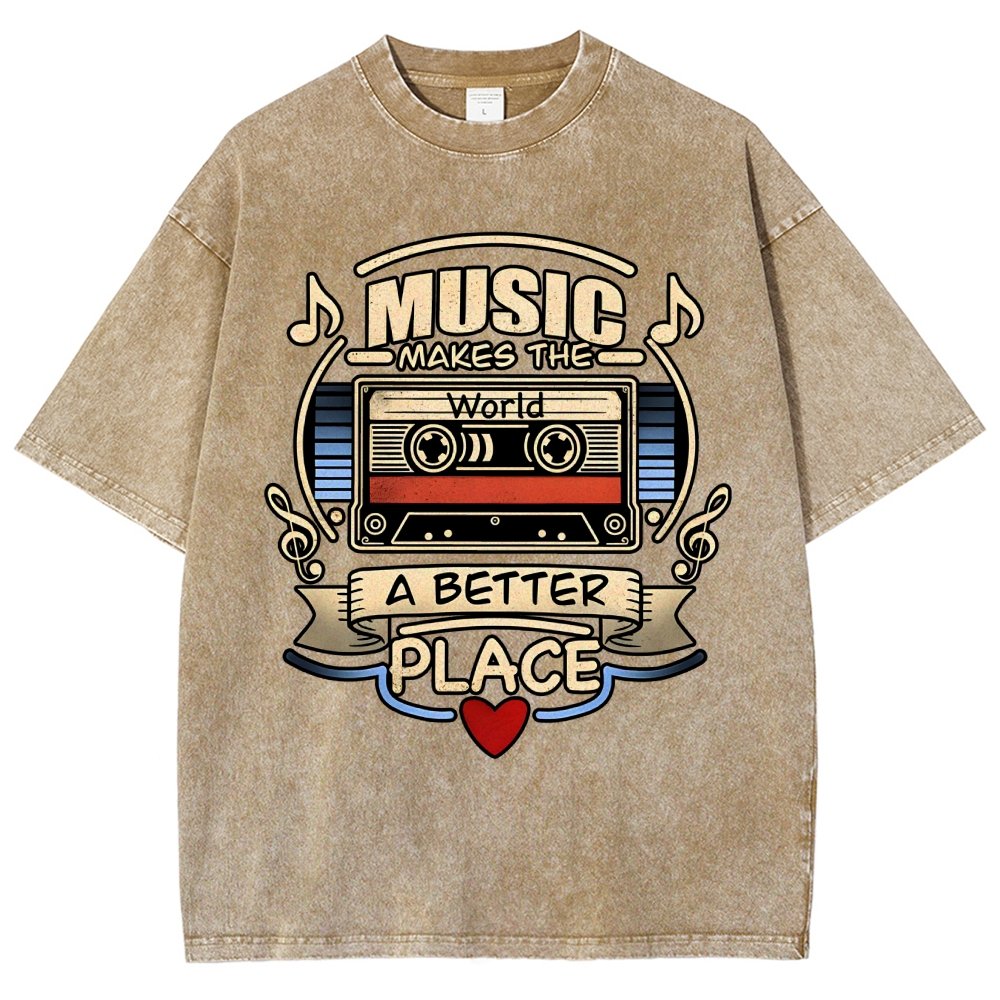 Music love Vintage Distressed T-shirt
